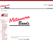 Tablet Screenshot of metamorabands.org